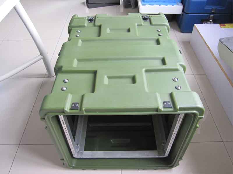 三軍行6U機(jī)架箱減震機(jī)柜滾塑箱